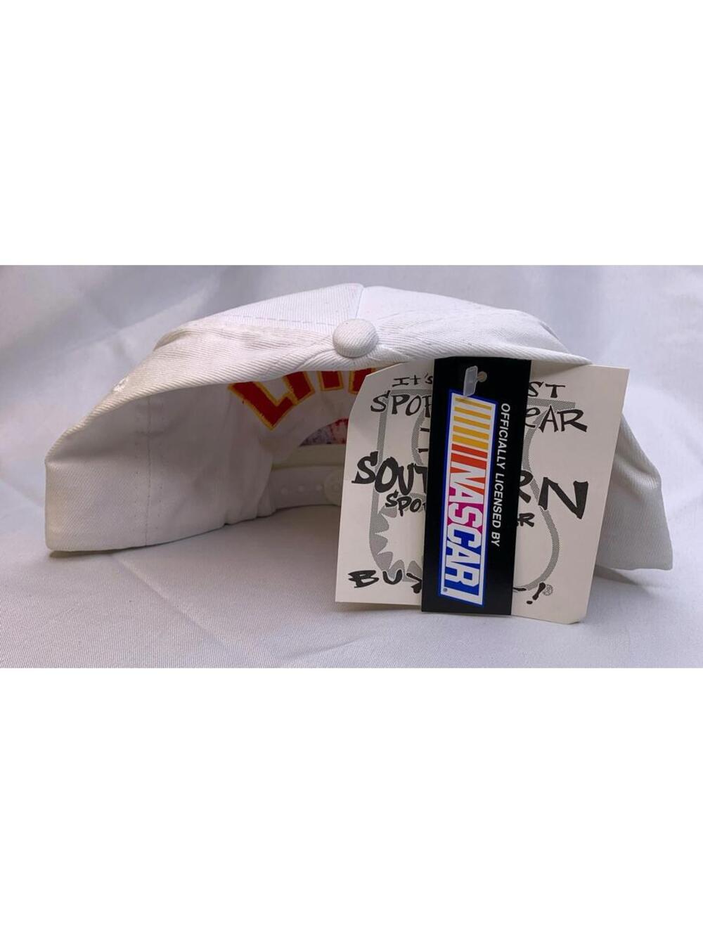 Vintage Chad Little Logo Athletic White SnapBack Hat Cap NASCAR 90s New Og KC - Picture 5 of 8